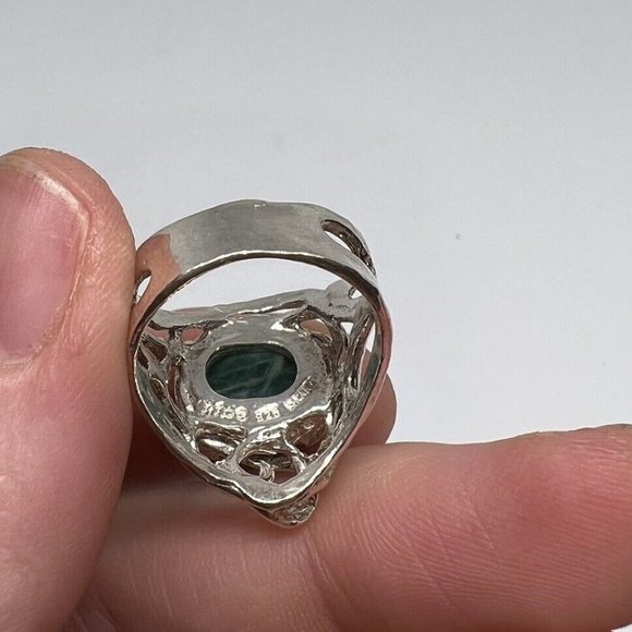 Passage To Israel Didae Shablool 925 Sterling Silver Teal Amazon it’s Ring Sz 7 - Picture 3 of 3